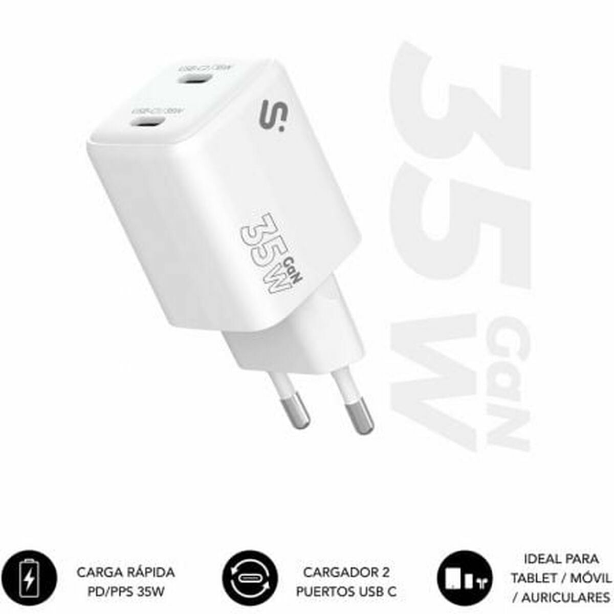 Autolaturi 35W USB-C, 2-porttinen PD/PPS pikalaturi autoon SUBCHG-6G3520