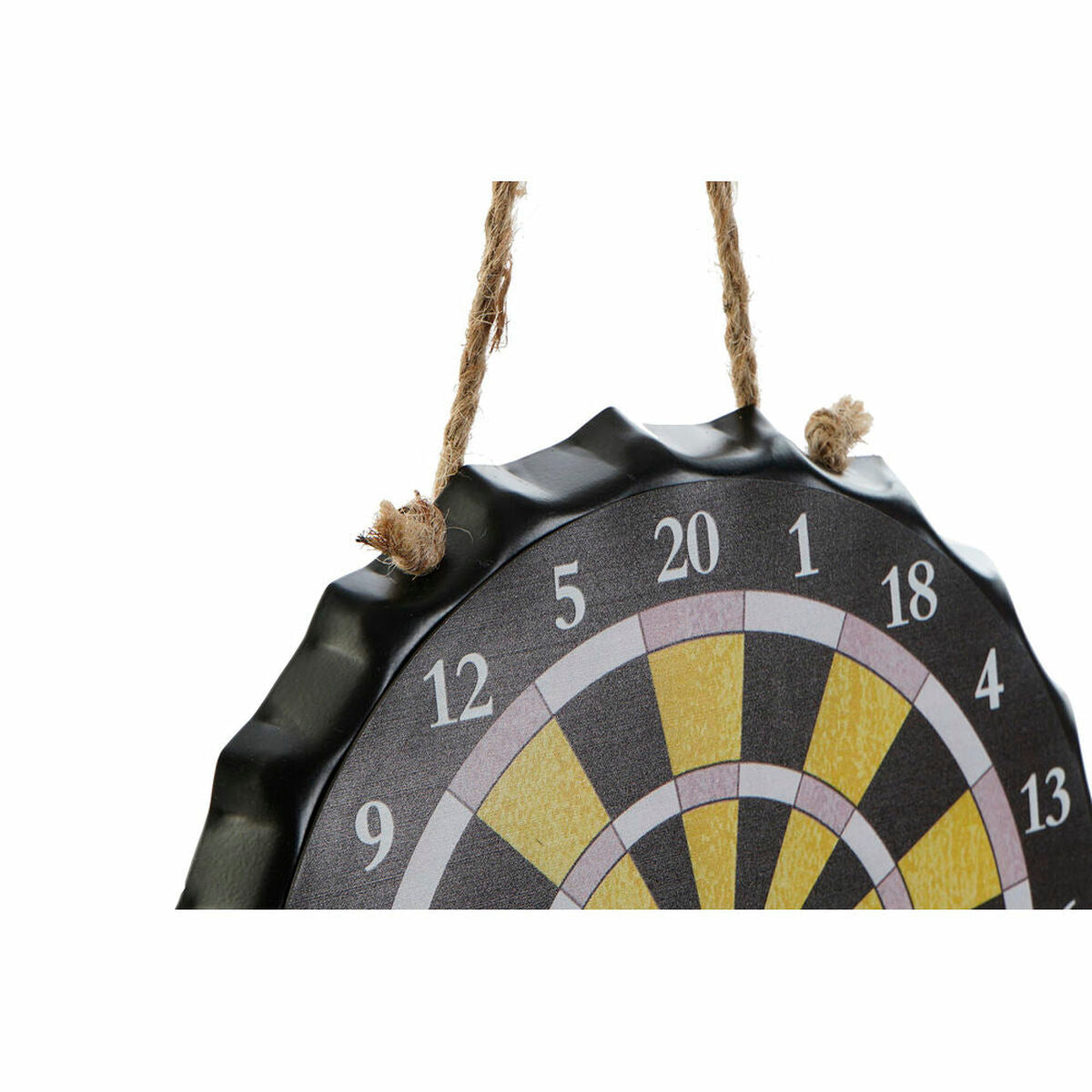 Seinäkoriste darts tikkataulut 22 x 2 x 22 cm, 2 kpl, vintage, keltainen & punainen – pelihuoneen koriste lahja sisustajal…