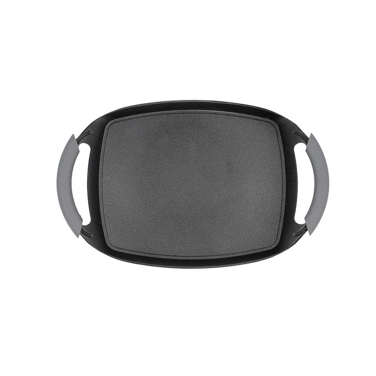 Grillipannu 36 x 23 cm, karkaistu alumiini, tarttumaton, silikonikahvat