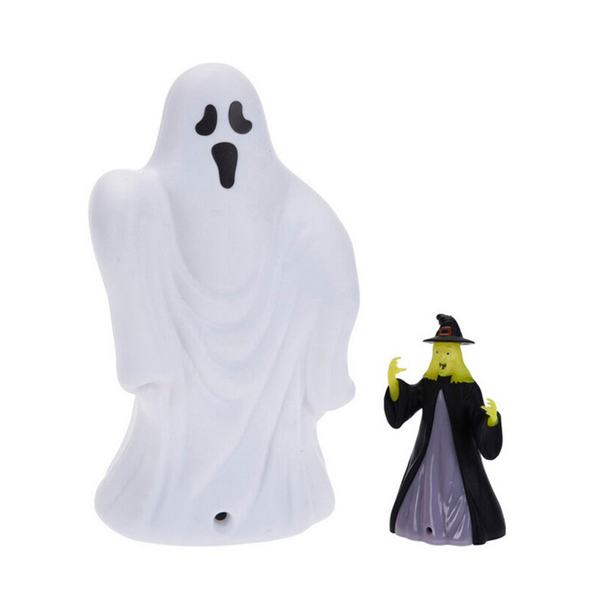 Halloween-koristeet 14 cm - pöytäkoriste, kummitus & noita juhliin sisätiloihin