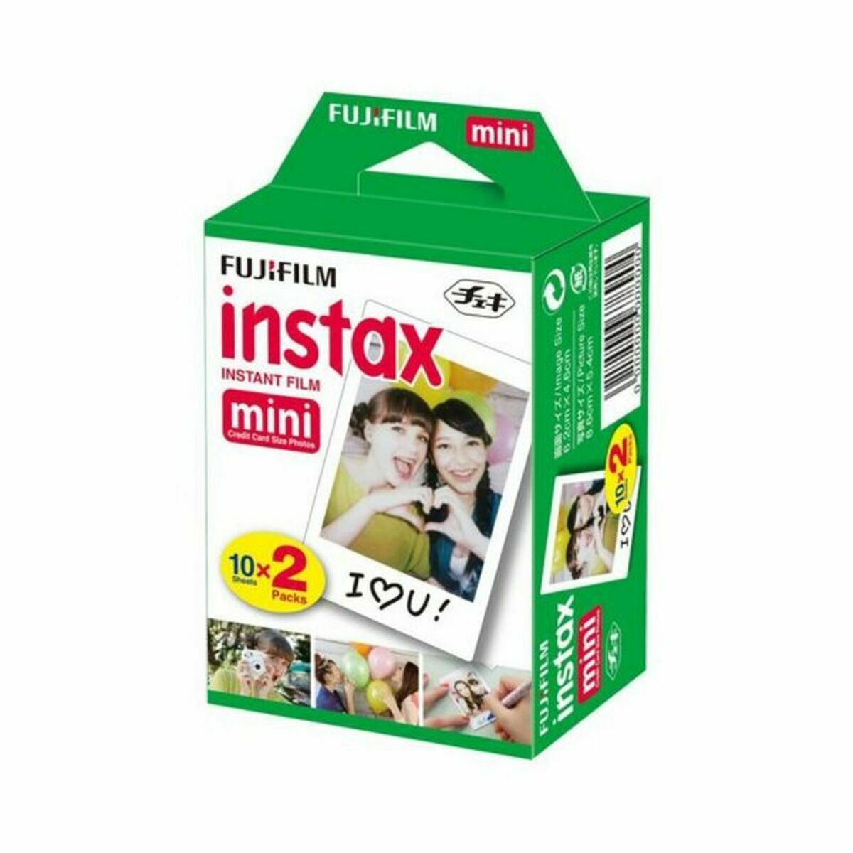 Instax mini filmi 20 kuvaa, 2×10, 4,6×6,2 cm, valkoinen reuna Fujifilm