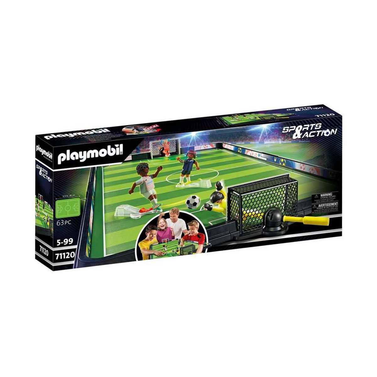 Jalkapallokenttä leikkisetti 63 osaa, hahmot & tarvikkeet lapsille - Playmobil