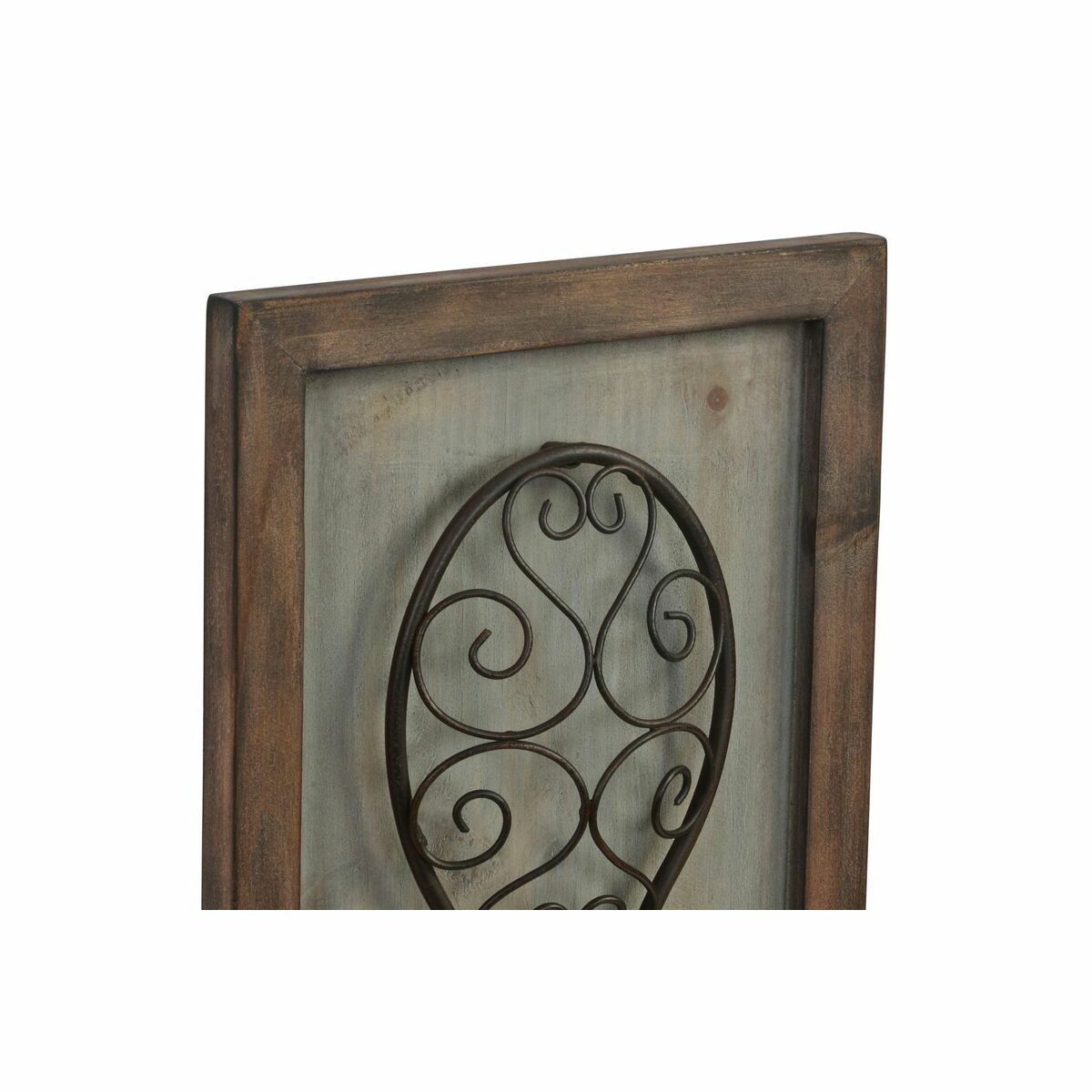 Keittiön seinäkoriste vanhahtava metalli & puu, aterimet 24 x 5 x 99 cm, 2 kpl