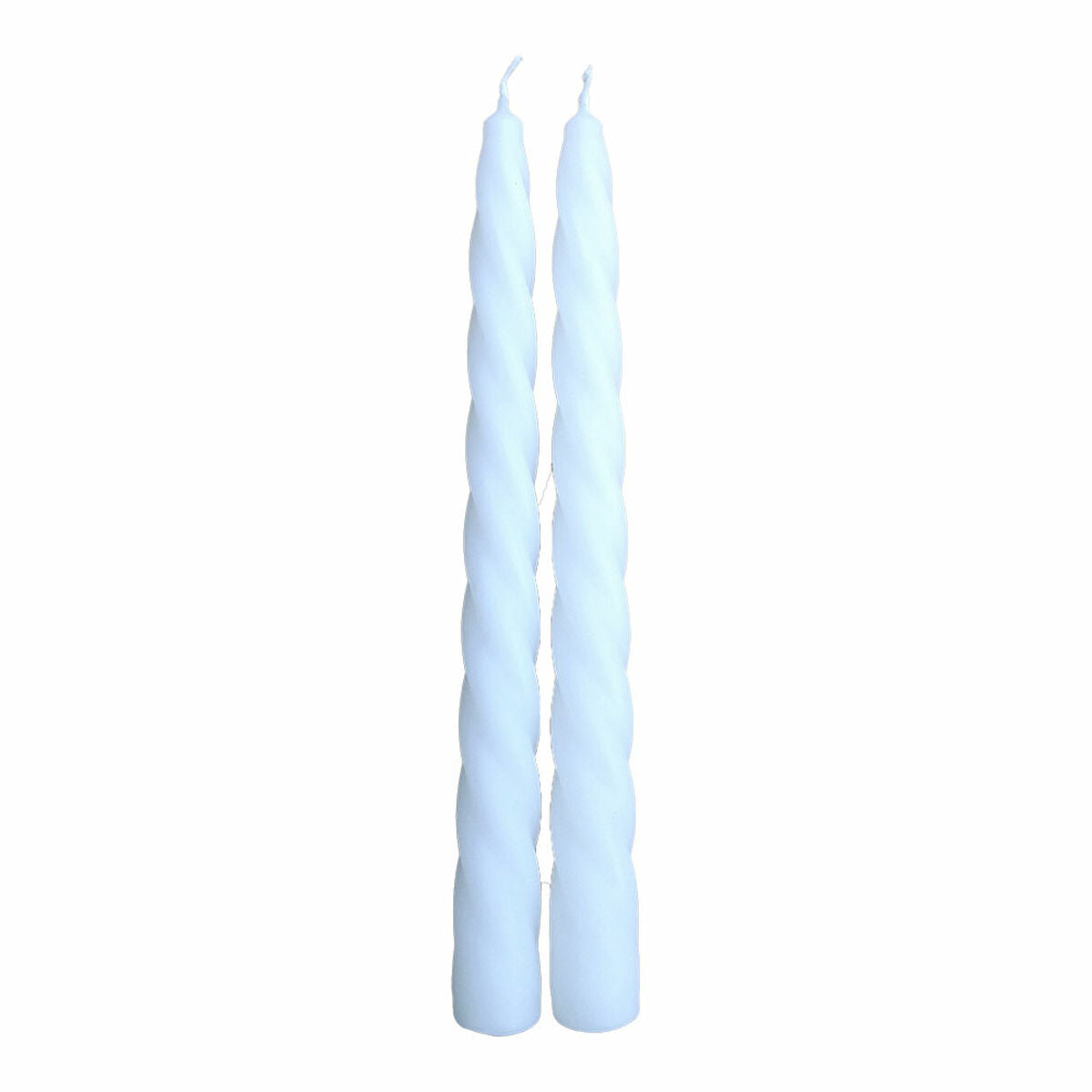 Kierrekynttilät 24 cm, valkoinen, 2 kpl - koristekynttilät pöytään & juhliin