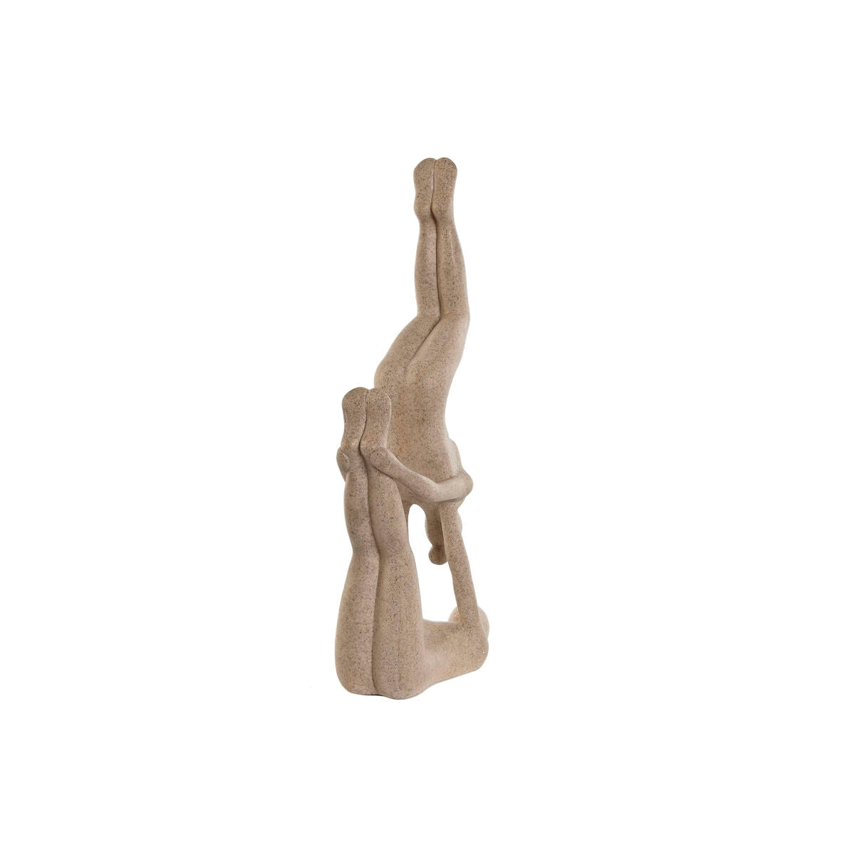 Koristehahmo jooga beige, resiini 21,4 x 8,8 x 40 cm - akroyoga sisustus figuuri