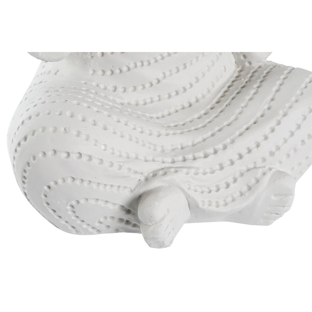 Koristehahmo valkoinen munkki, patinoitu pinta 25,5 x 19 x 39 cm, 2 kpl