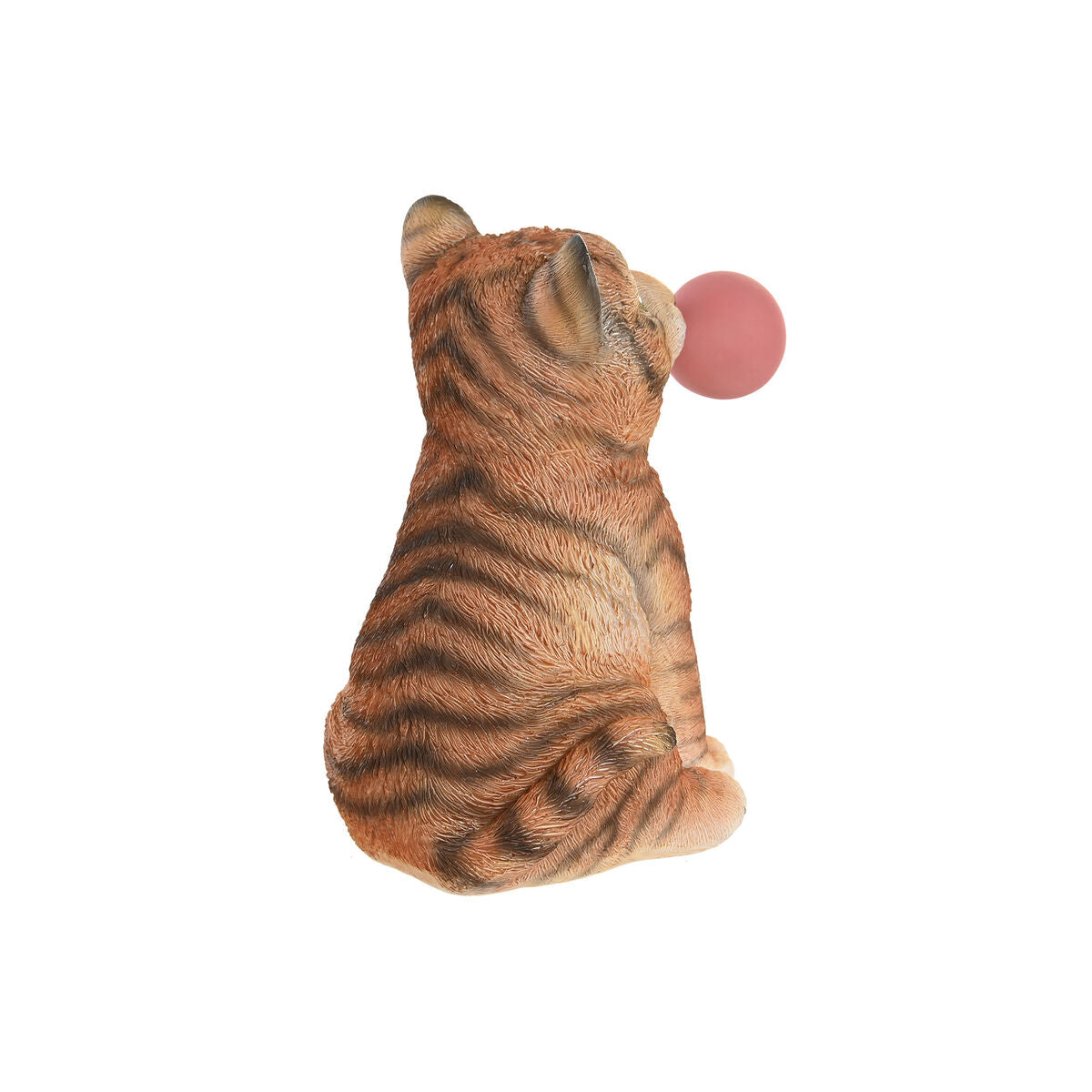 Kissa koristehahmo hartsi 3 kpl, istuvat pallo suussa 13,5 x 11 x 15 cm