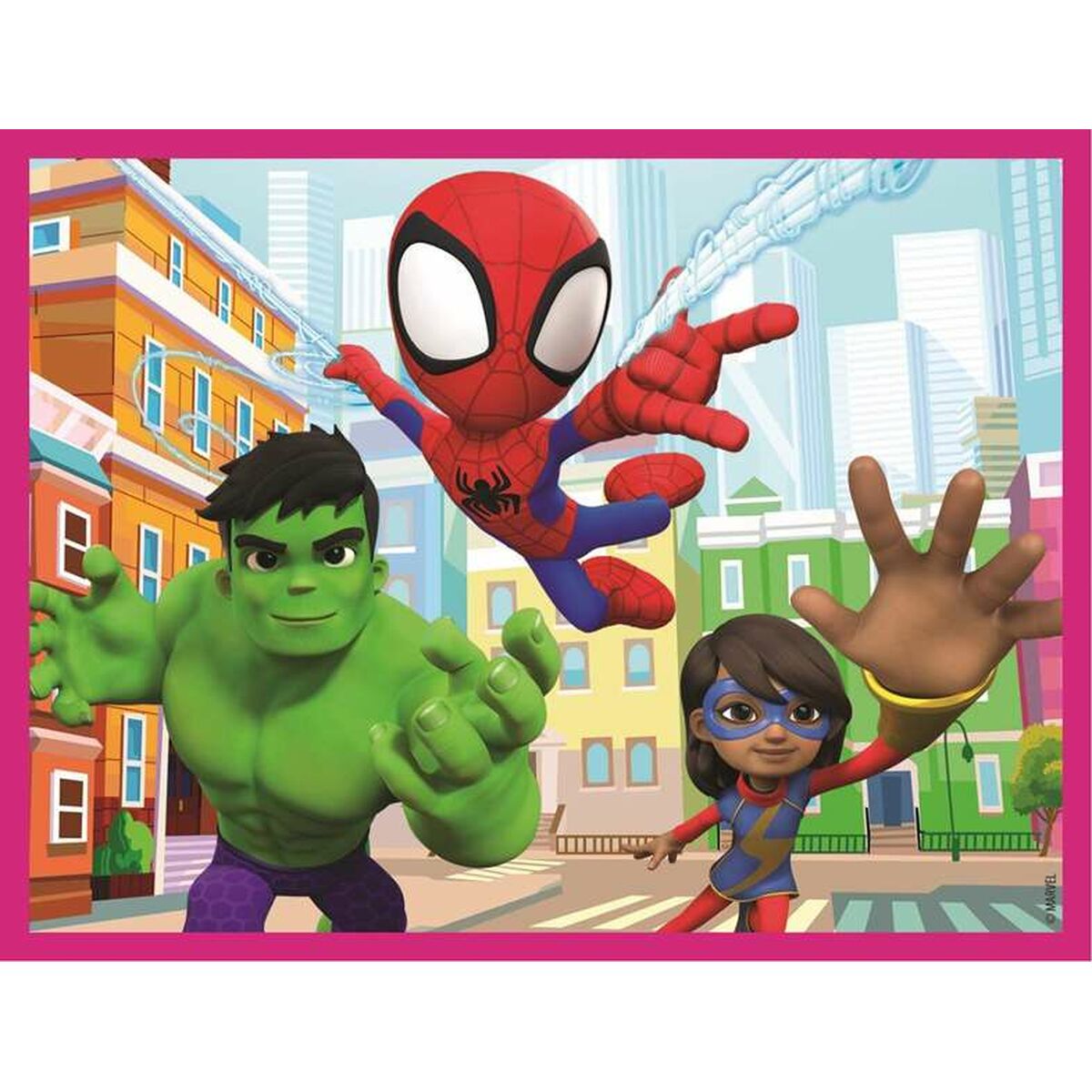 Lasten palapeli 12 palaa, Spidey kuutiopalapeli 3+ lapsille, opettava & värikäs