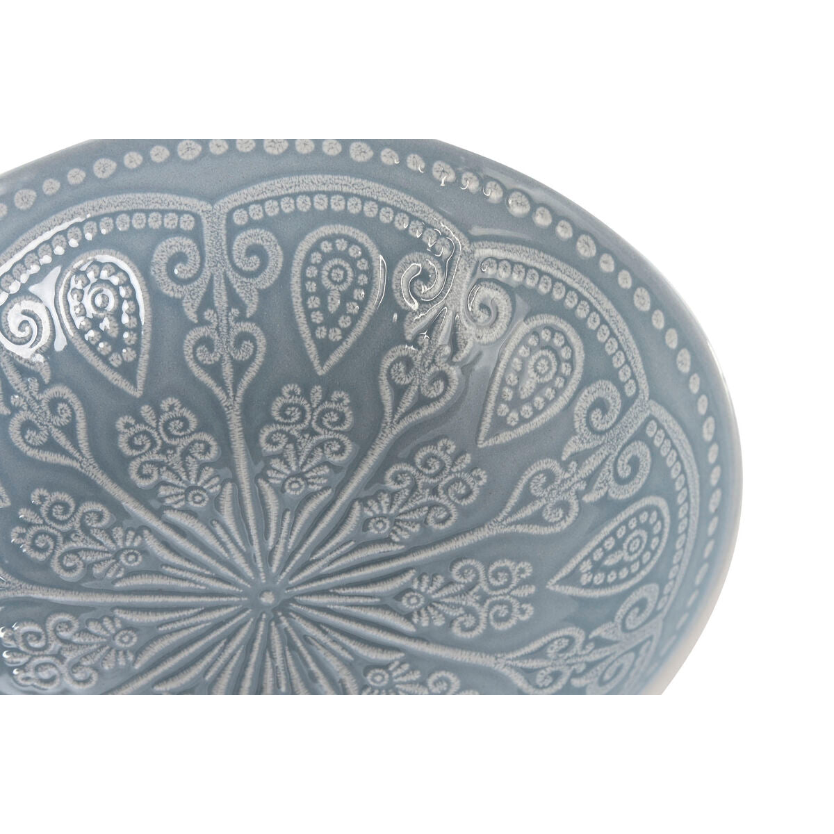 Lautassetti sininen keramiikka mandala arab 18,2 x 18,2 x 5,5 cm, kulhot