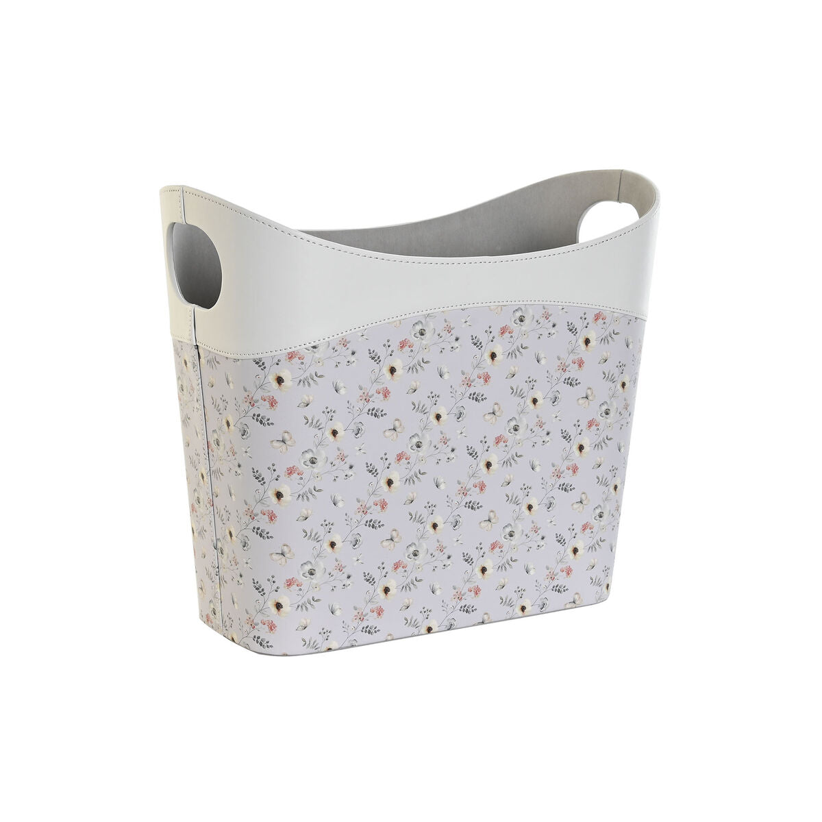Lehtiteline 2 kpl, polyuretaani/PVC kukkakuvio, pastelli 39 x 21 x 34 cm