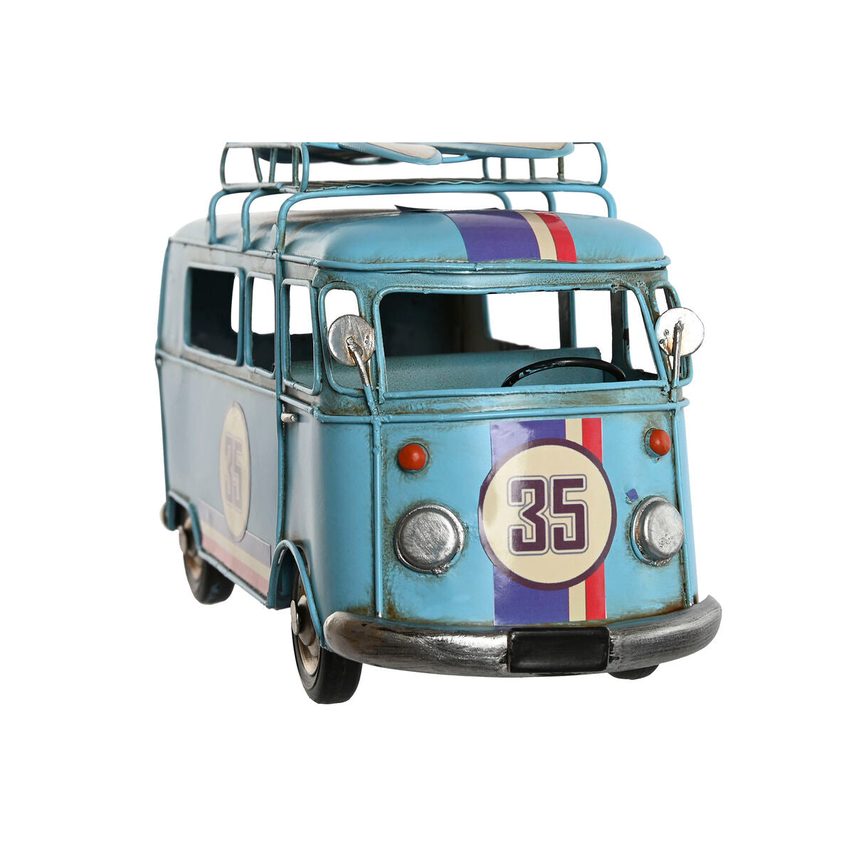 Metallinen koristeauto retro-tyylinen 3 kpl, 27 x 10 x 16 cm, 3-värinen setti
