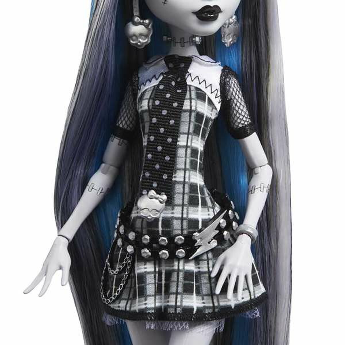 Monster High nukke Frankie Stein, 6+ keräily- ja leikkihahmo ikonisella tyylillä