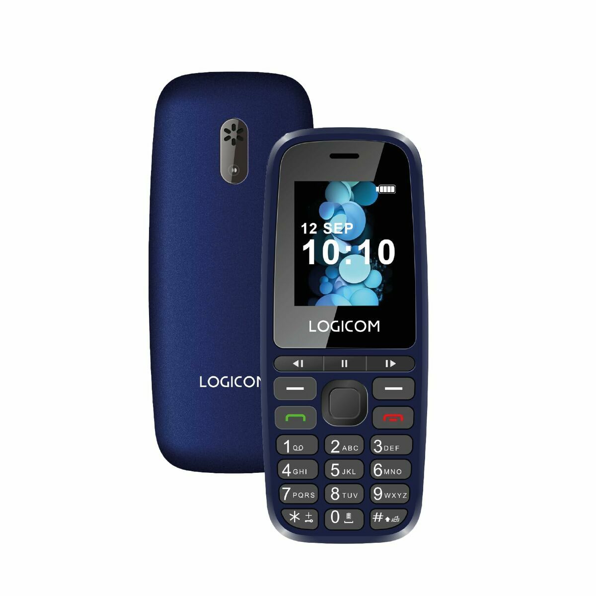 Peruspuhelin Dual SIM, Android 11, 1,77" näyttö, 128 MB RAM, EU-laturi, sininen