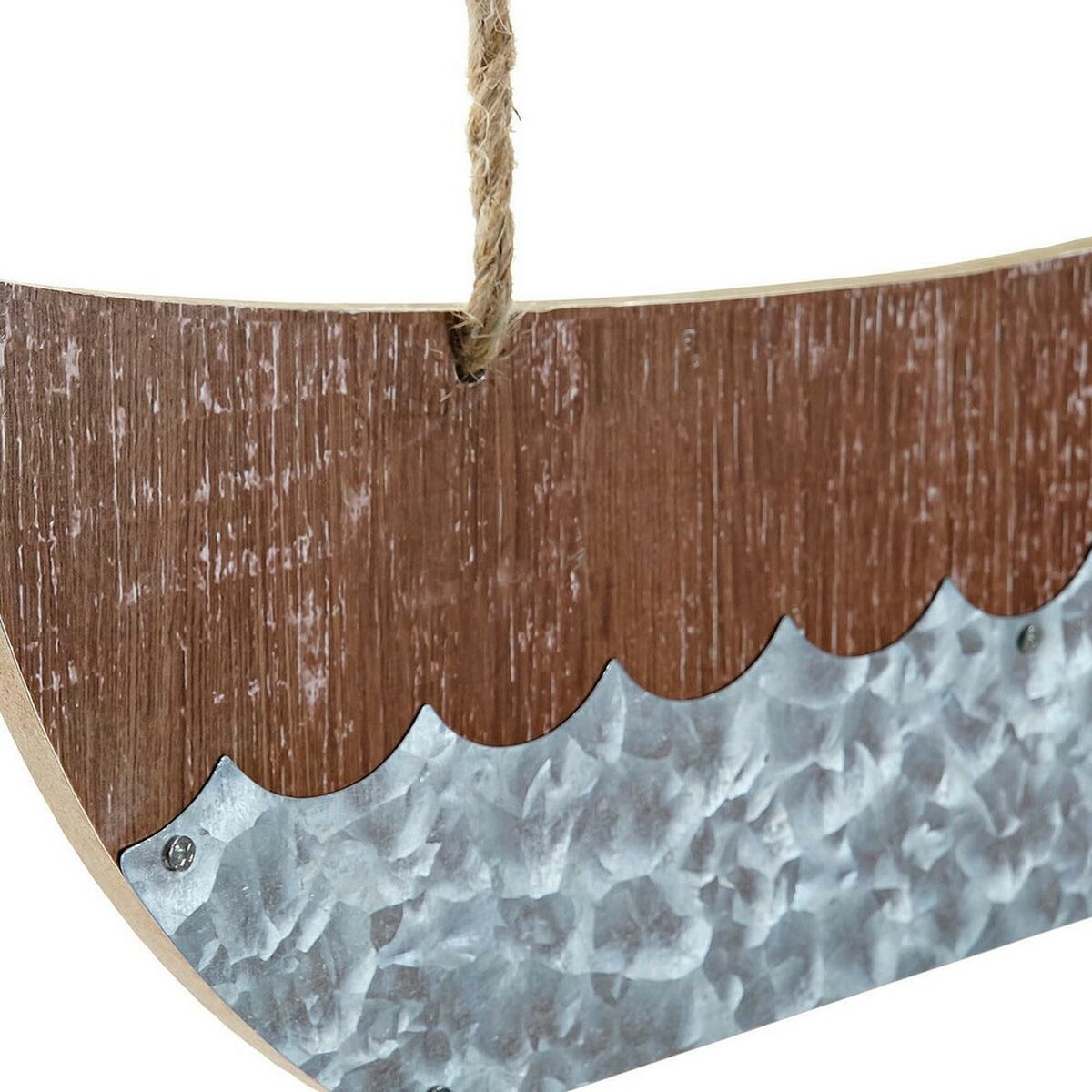 Riippuva seinäkoriste purjevene 40 x 2 x 43 cm, 2 kpl, ruskea, Välimeren tyyli