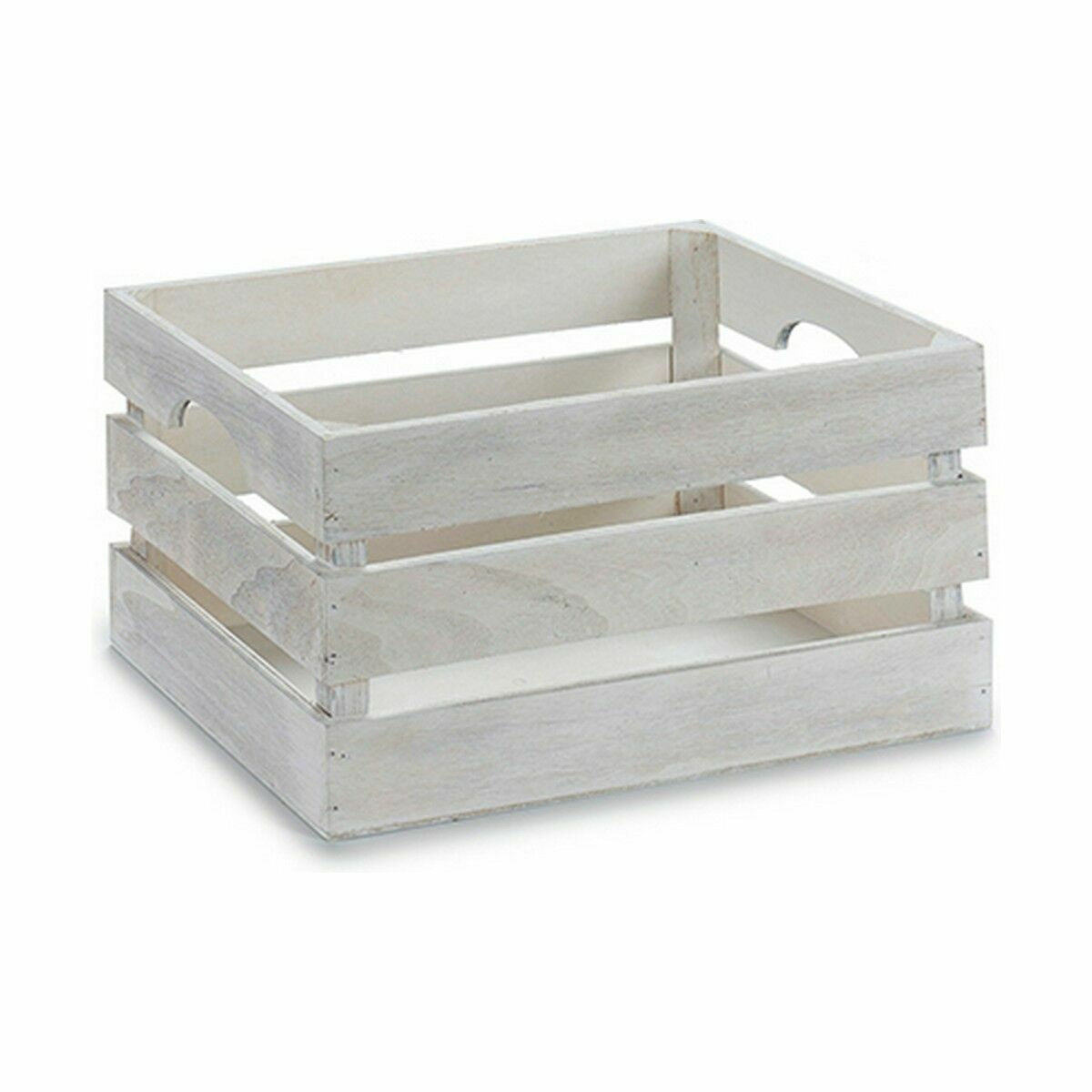 Puulaatikko valkoinen 31 x 16 x 21 cm sisustukseen & juhliin poppeli, 18 kpl