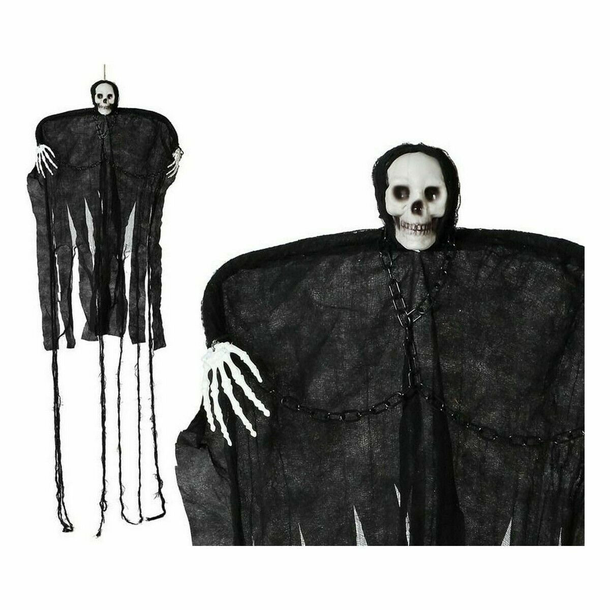 Kallo halloween-koriste, riippuva 60 x 100 cm, musta - ovikoriste & kattoon