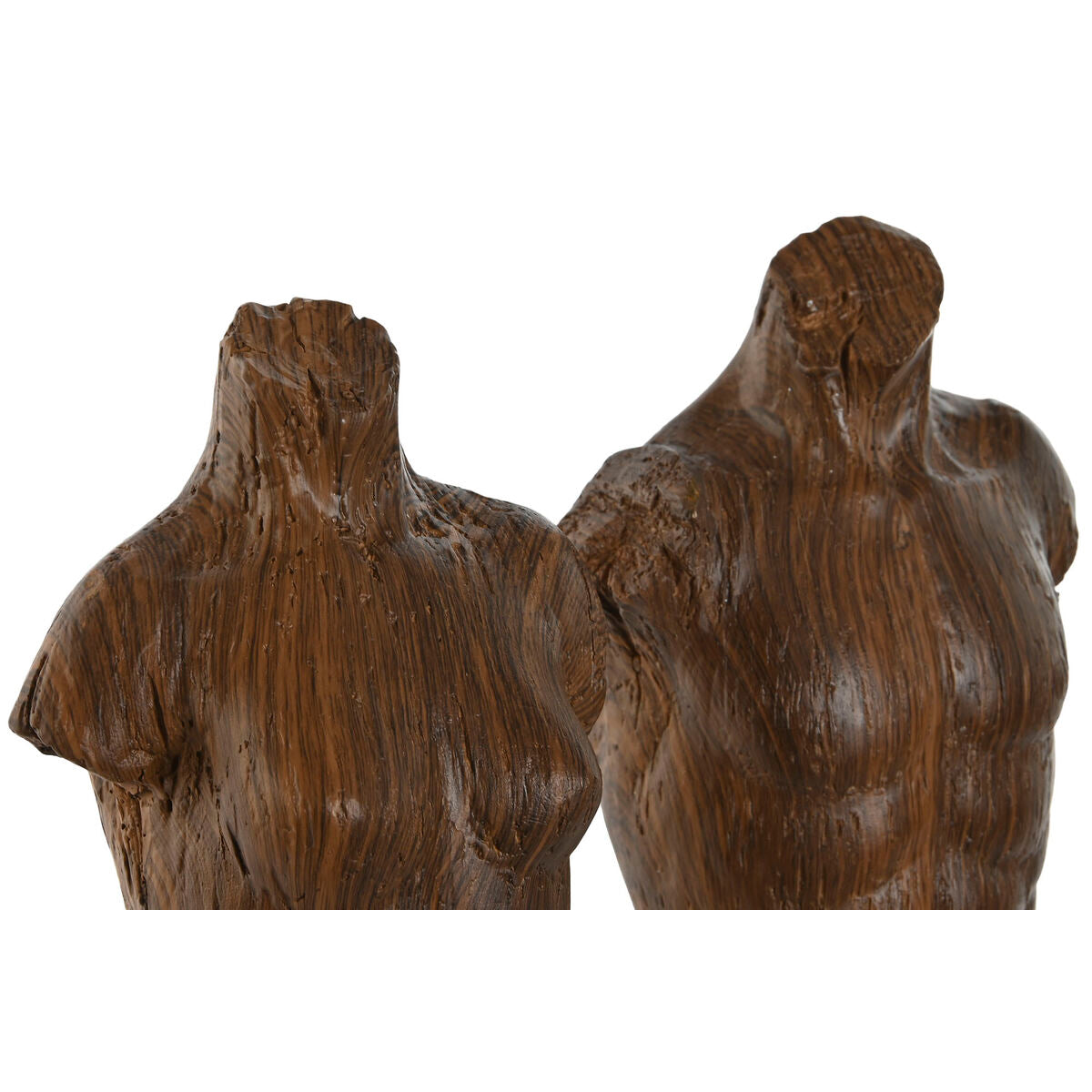 Rintapatsas, resiininen torso 2 kpl - valkoinen & vaaleanruskea 9,5×8×31 cm