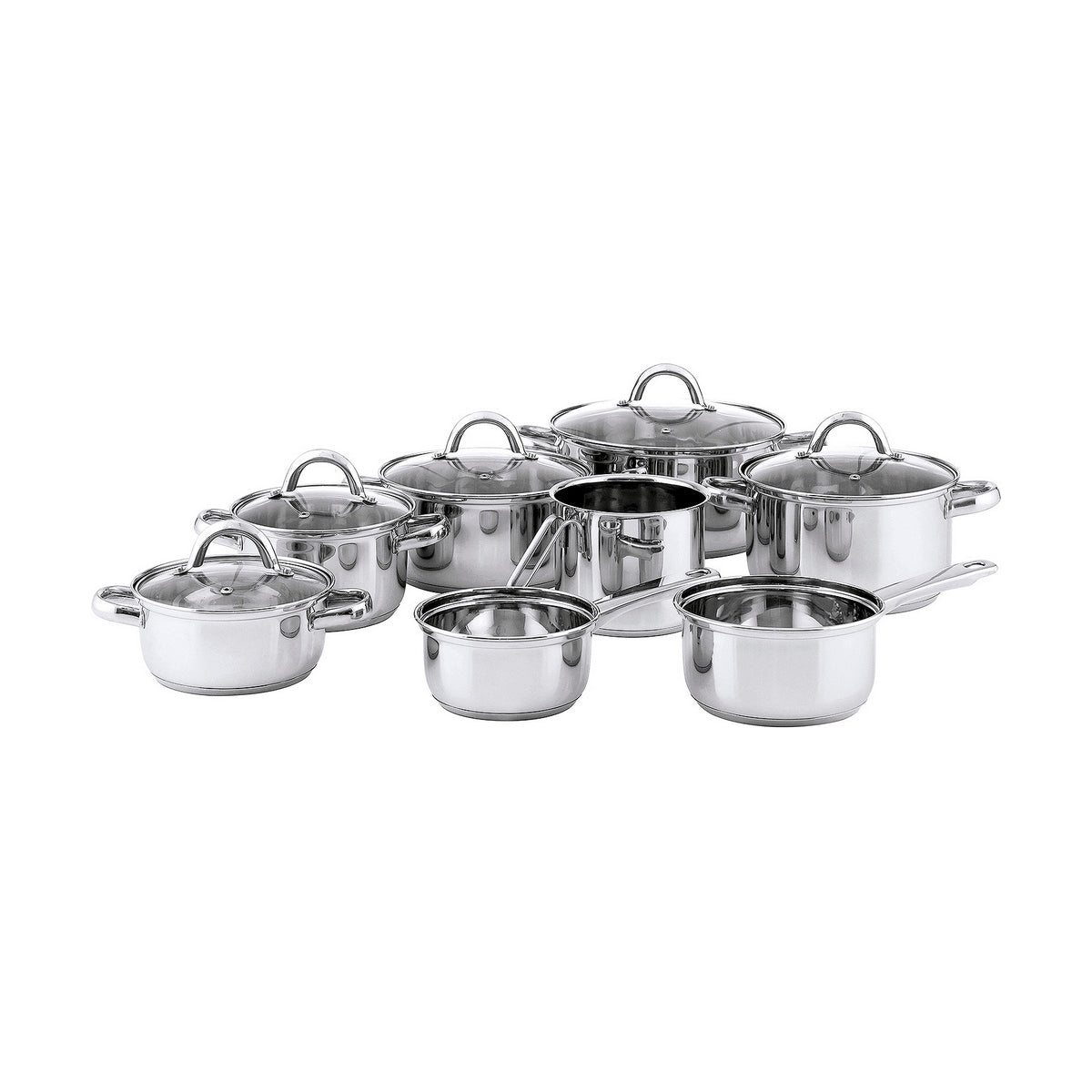 Ruostumaton teräskattila 24 cm, kansi, induktio & astianpesukone, hygieeninen
