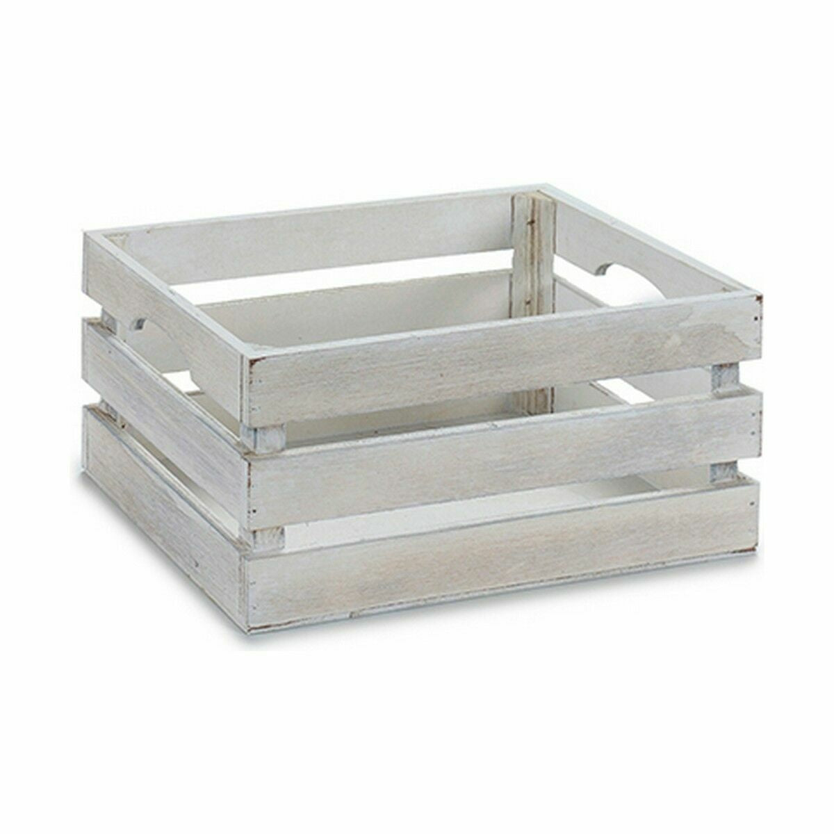 Puulaatikko valkoinen koristekori poppeli-haapa 21 x 11 x 14–15 cm, 36 kpl