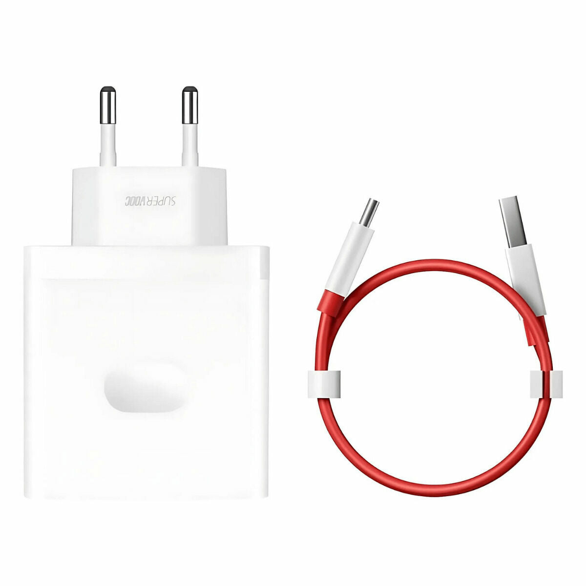 100 W USB-C seinälaturi, SuperVOOC nopea lataus, EU-pistoke, kodin valkoinen