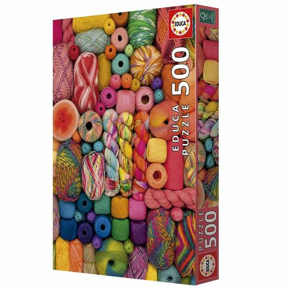 500 palan palapeli, värikkäät langat ja kerät, 11+ vuotiaille, kotona & lahjaksi