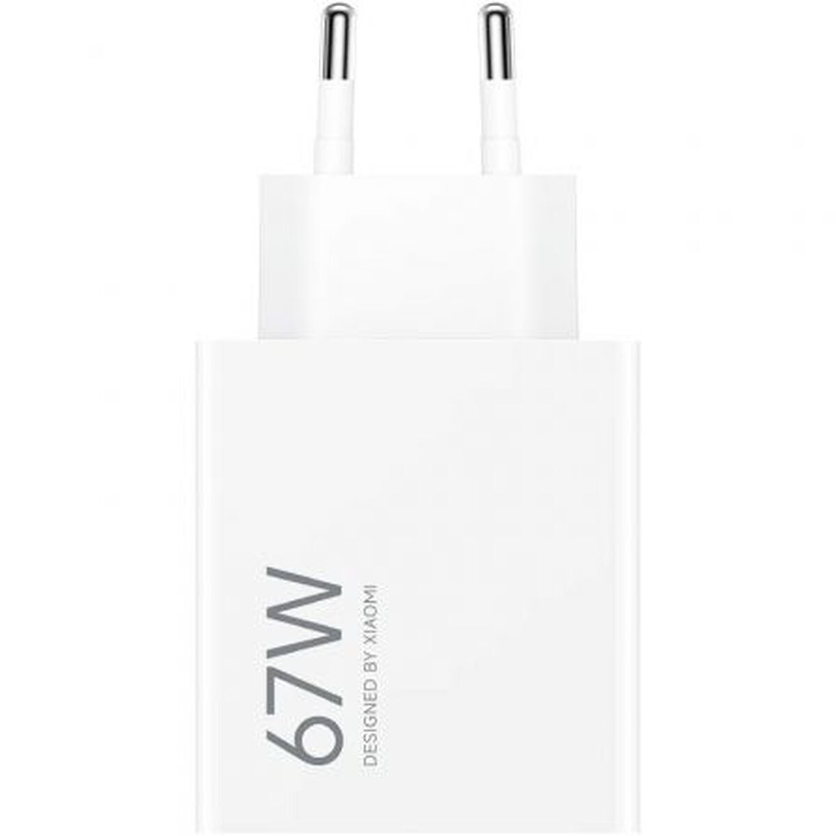 67 W USB-A seinälaturi älypuhelimille & tableteille, EU-pistoke, valkoinen