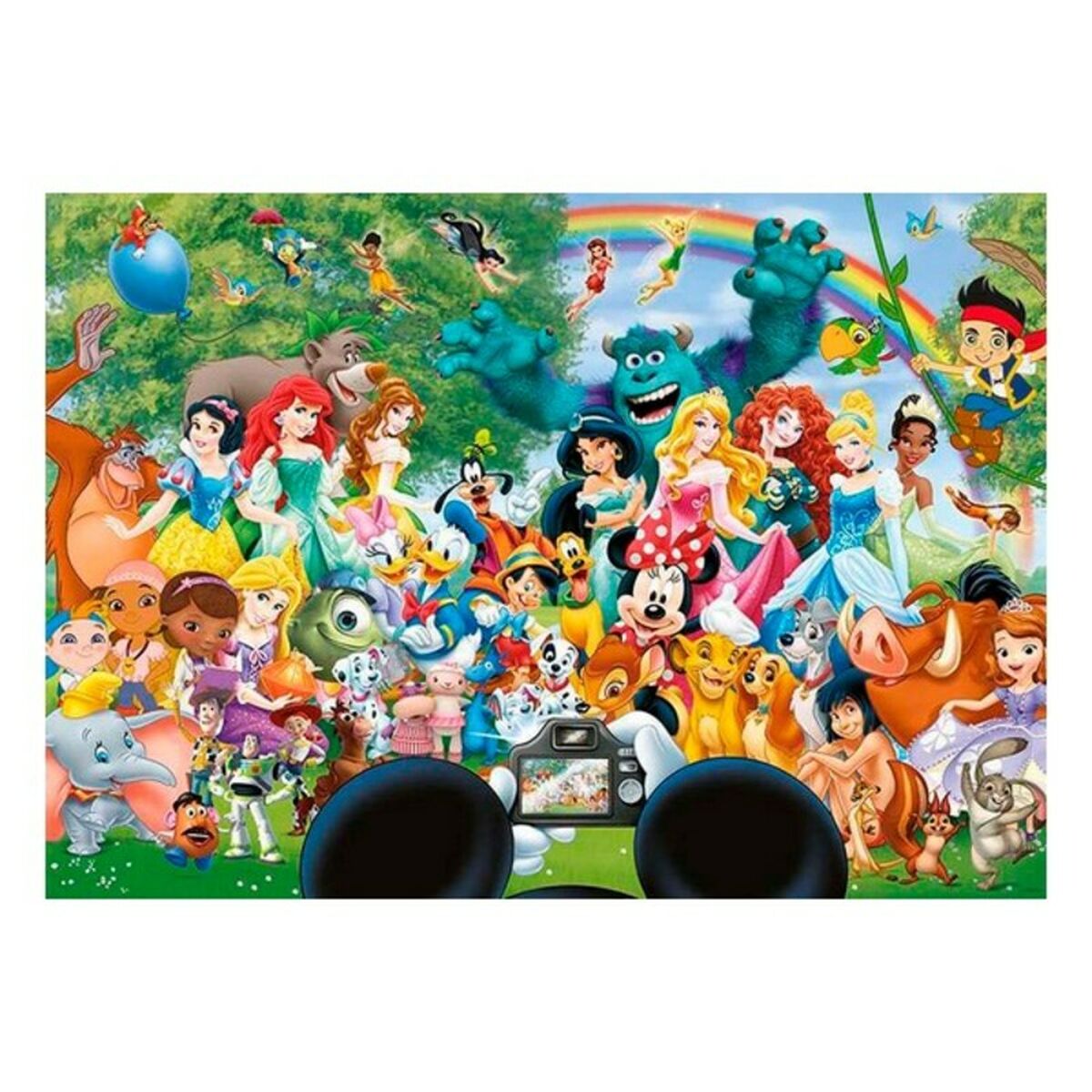 Palapeli 1000 palaa Disney-klassikot, 68 x 48 cm, perheelle & lahjaksi – perhepeliksi Disney-hahmot – kuva 2