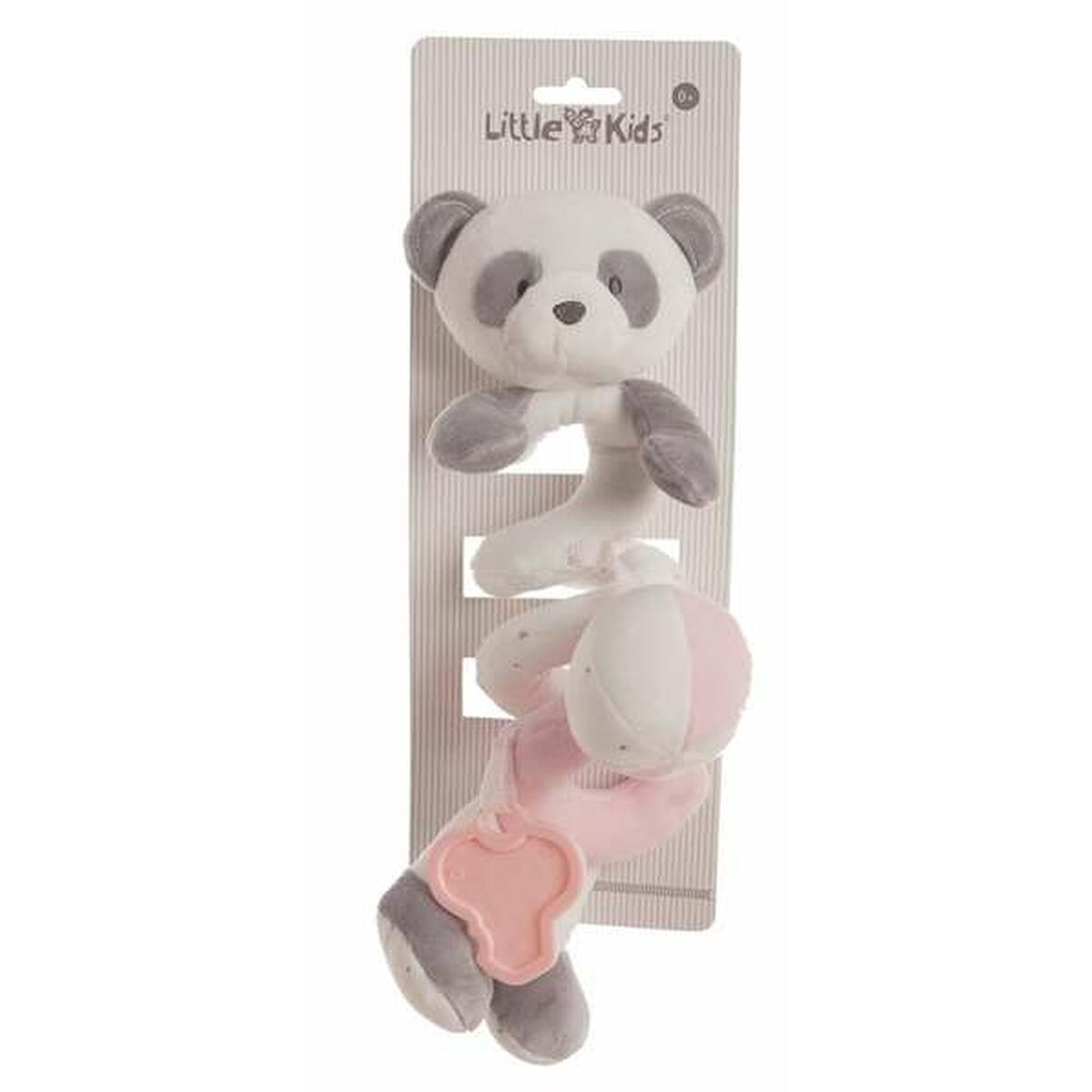 Aktiviteettispiraali pandakarhu pinkki 25 cm, vaunuihin & pinnasänkyyn, 3+ v – hienomotoriikka 3+ vuotta – kuva 1