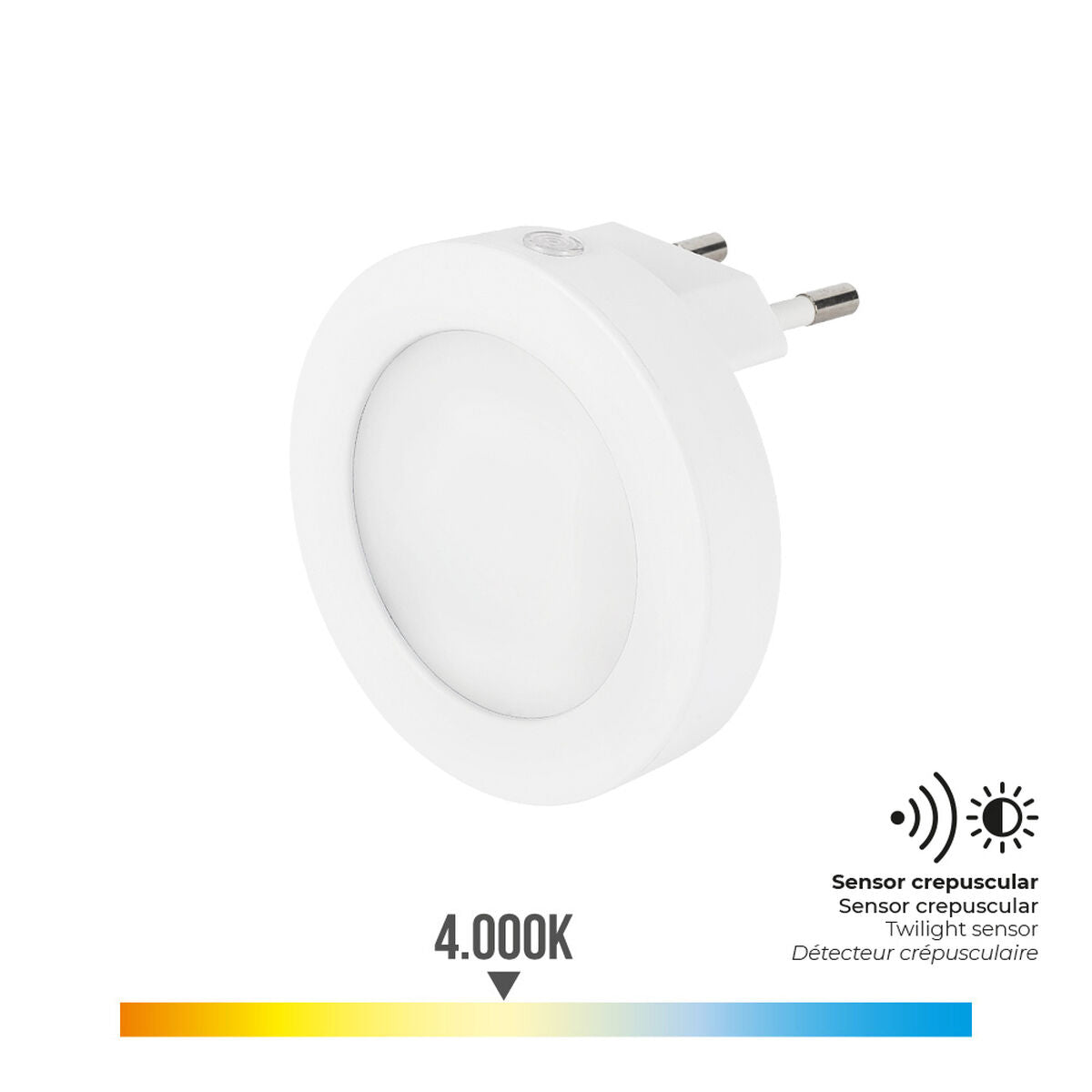 Yövalo pistorasiaan monivärinen, LED pyöreä 6,5 cm 0,5 W 220-240 V – LED-yövalo yöpöydän valo – kuva 2