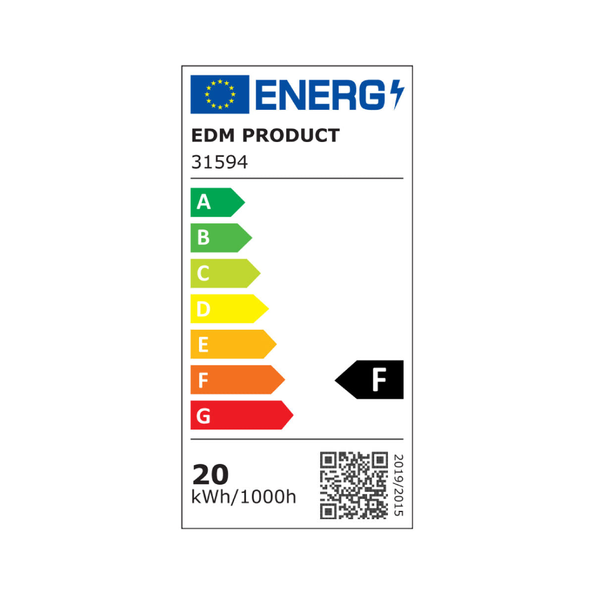 LED-kattovalaisin 20 W 6400 K, pinta-asennus 22,5 cm, valkoinen alumiini-muovi – 25 000 h 1500 lm – kuva 2