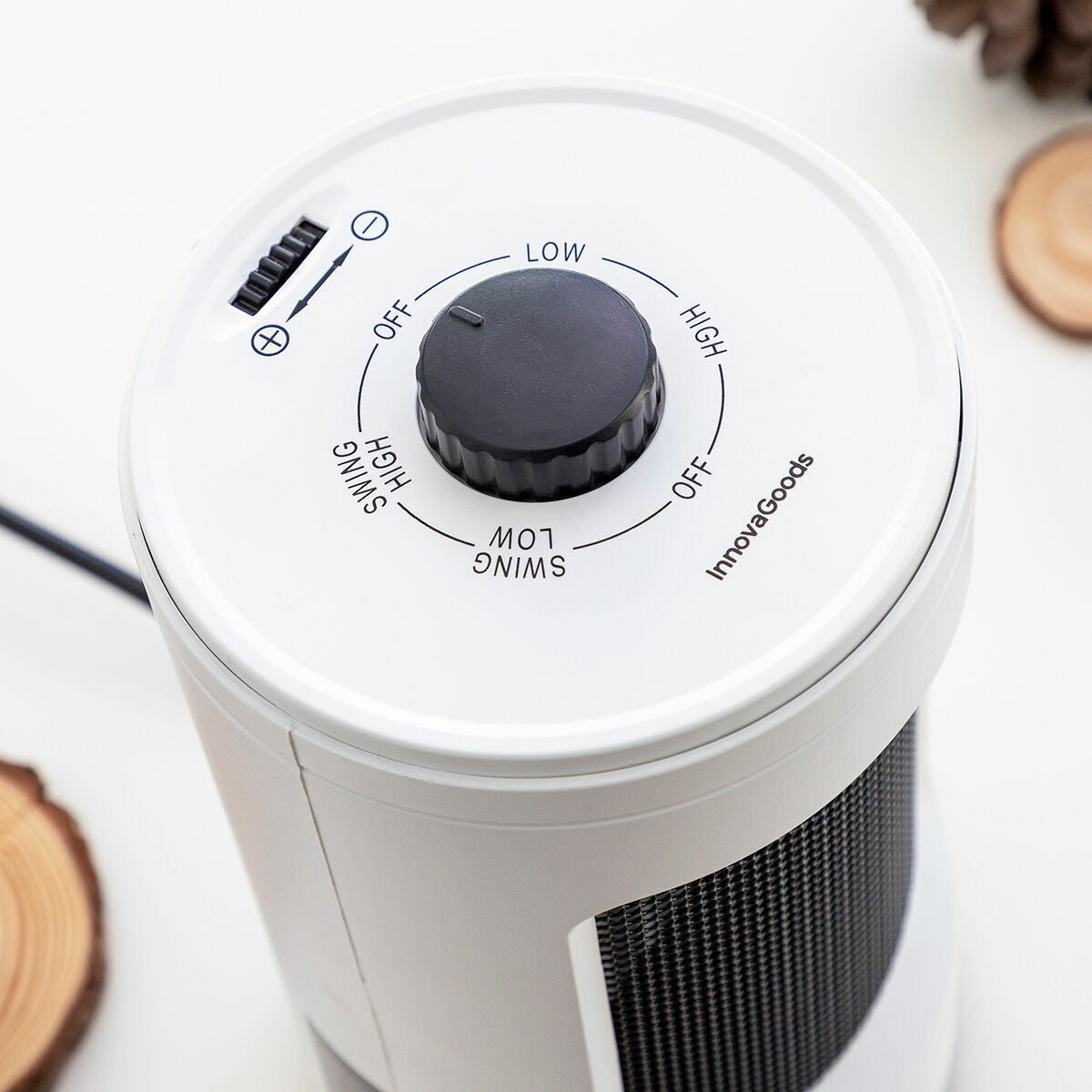 Keraaminen pöytälämmitin, oskilloiva 600-1200 W, kannettava pöydälle & toimistoon – keraaminen lämmitin kotitoimistoon – k…