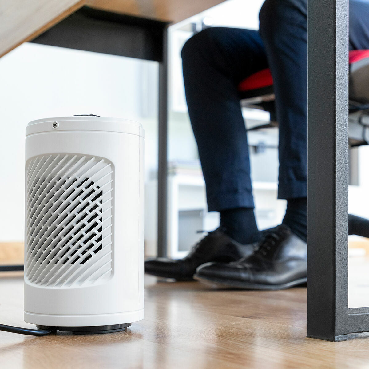 Keraaminen pöytälämmitin, oskilloiva 600-1200 W, kannettava pöydälle & toimistoon – kannettava lämmitin lahja kotiin – kuva 8