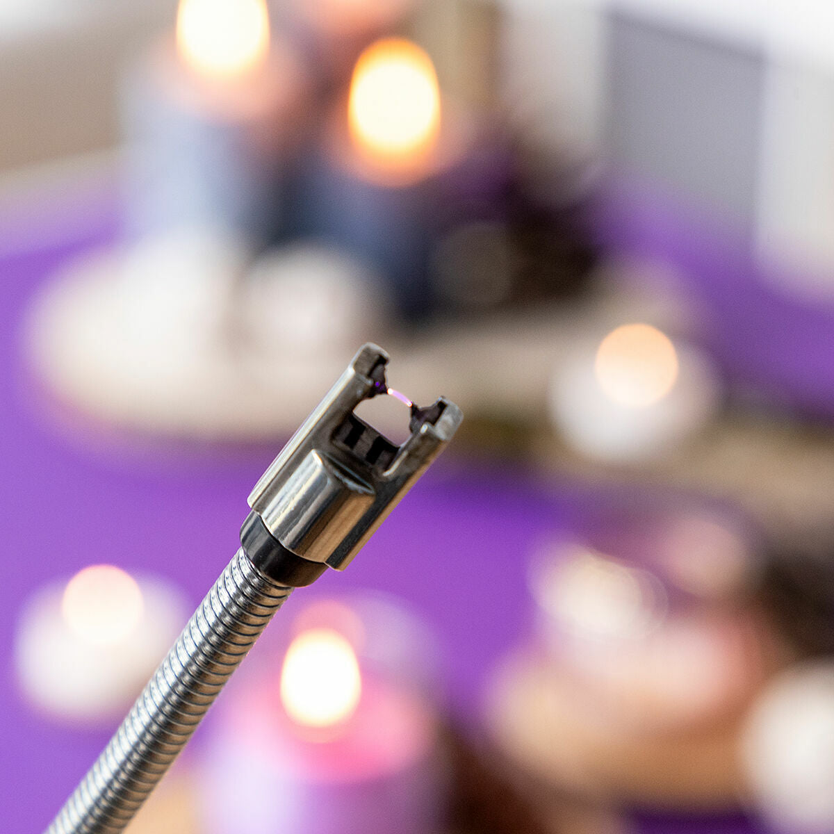 Ladattava sytytin, joustava pitkä varsi, tuulenkestävä & USB-lataus – sisä- ja ulkokäyttöön USB-lataus – kuva 5