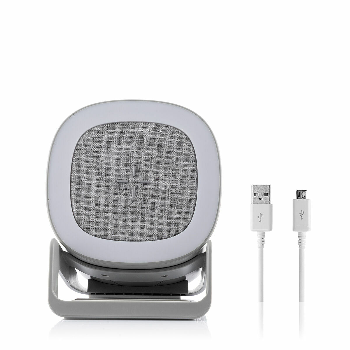 Langaton laturi kaiuttimella, LED-valo, 10 W, Bluetooth 5.1, puhelinteline – LED-valo työpöytä – kuva 8