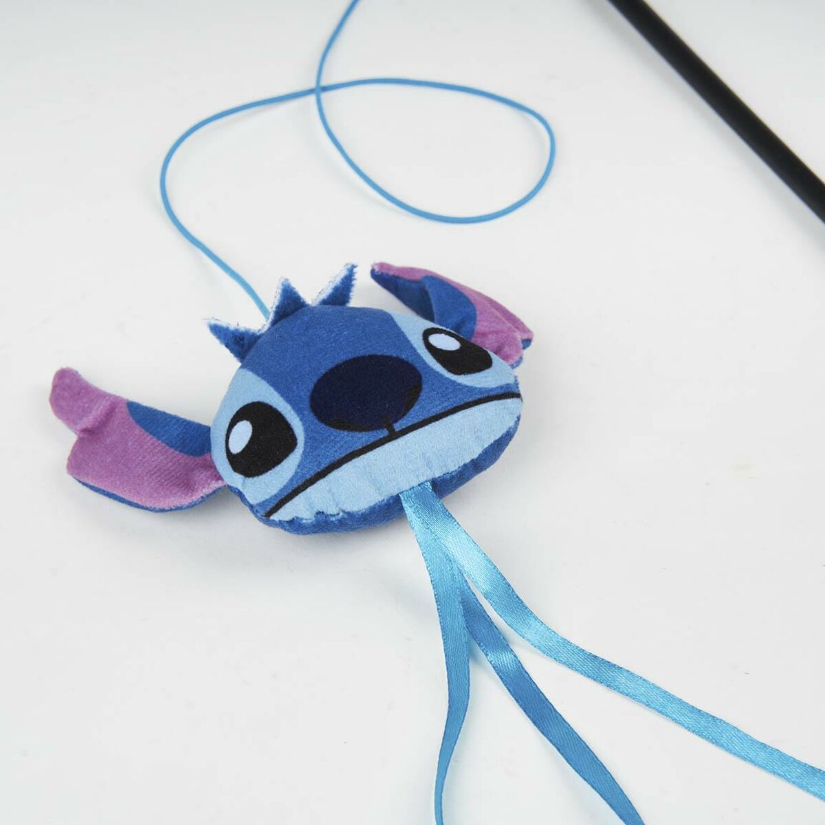 Kissan lelu Stitch sininen, tikku- ja heiluri, interaktiivinen kissoille – tikku- ja narulelu pehmolelu kissalle – kuva 2