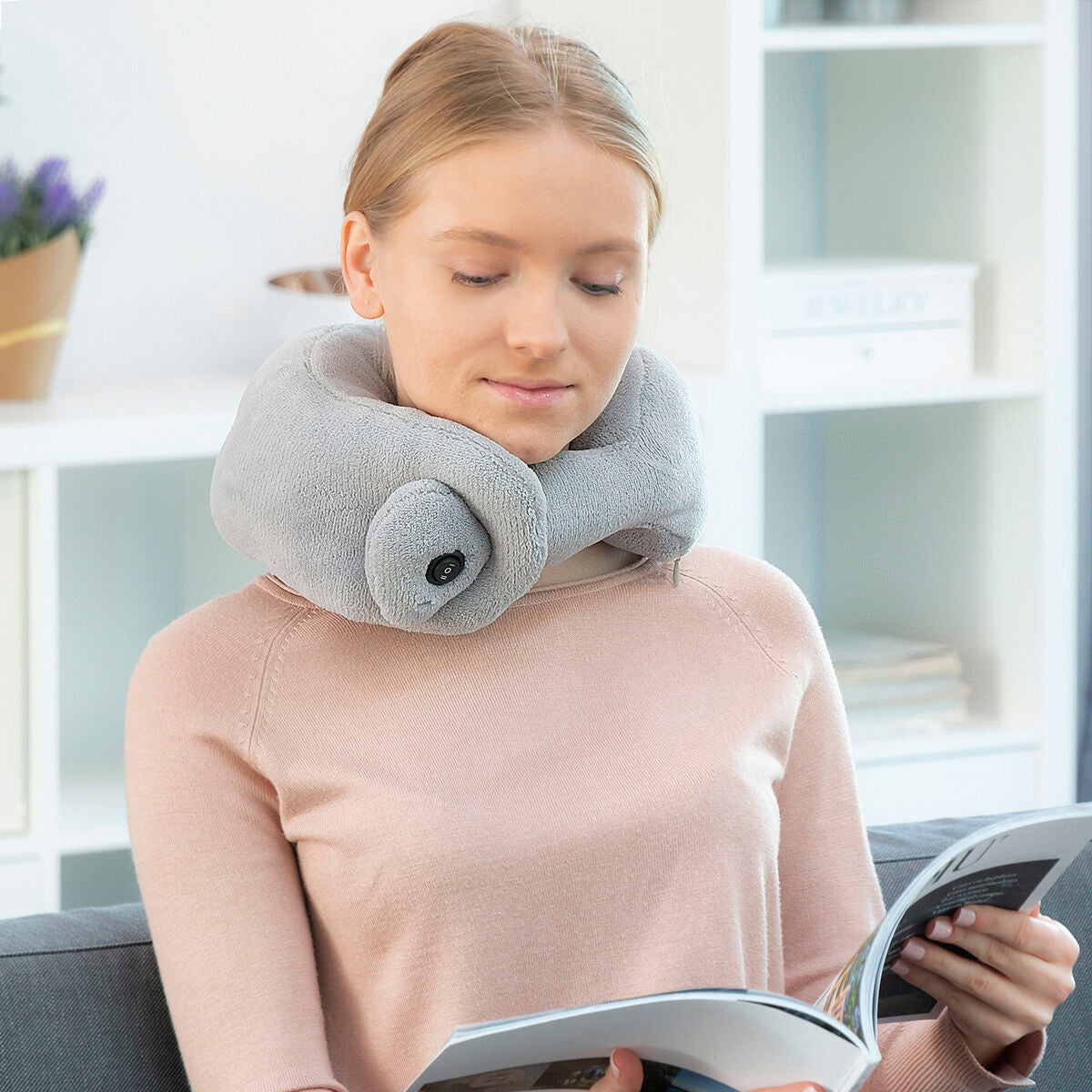 Hierova niskatyyny paristokäyttöinen - 2 intensiteettiä, ergonominen, harmaa – lahja miehelle ergonominen – kuva 8