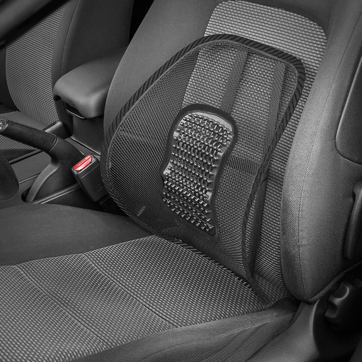 Alaselän tuki hengittävä, kannettava - ergonominen selkänoja tuoliin & autoon – alaselän tuki selkätuki tuoliin – kuva 2