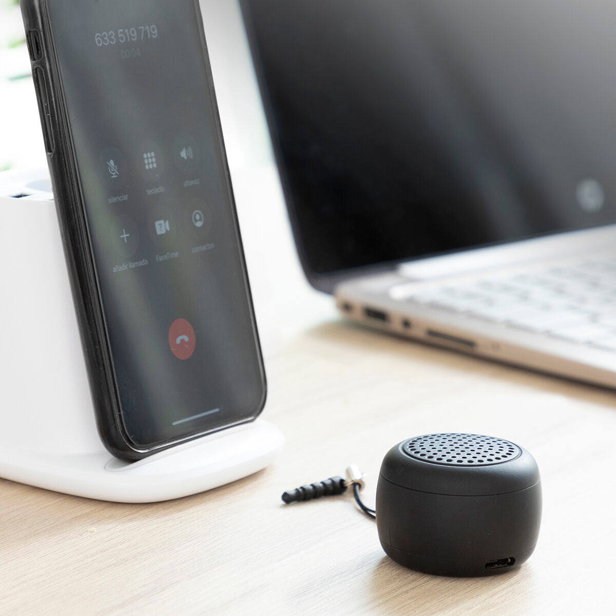 Pieni bluetooth kaiutin mini, kannettava 1 W, handsfree & selfie-kaukosäädin – taskukokoinen minikaiutin – kuva 2