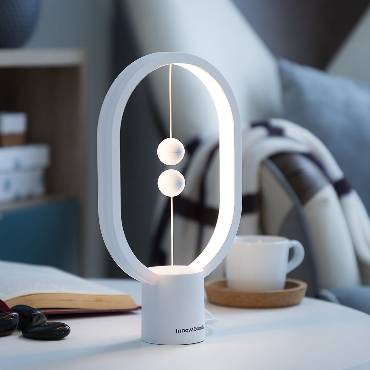 Tasapainolamppu magneettikytkimellä, LED pöytälamppu lämmin valo 3 W USB – USB-lamppu yöpöydän lamppu – kuva 8