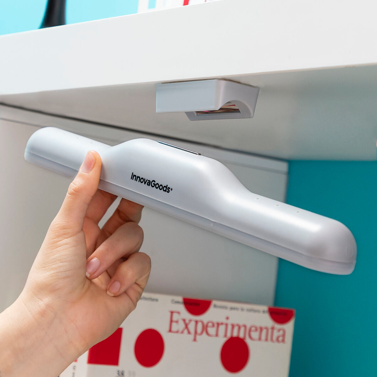 LED kaapinalusvalo, ladattava ja magneettinen, 30 cm, 3 kirkkaustasoa, 200 lm – magneettikiinnitys retkivalo – kuva 2