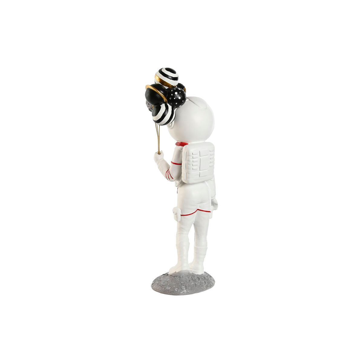 Astronautti koristehahmo 41 cm, 2 kpl resiini, sininen valkoinen & punainen