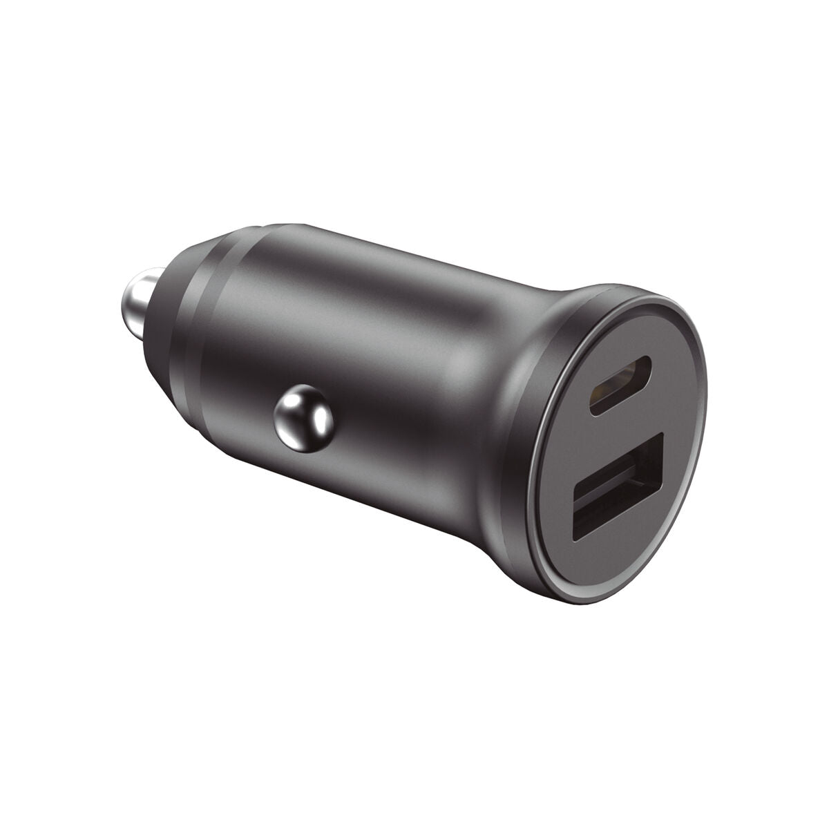 Autolaturi 20 W nopea 2-porttinen, USB-C & USB, musta, älypuhelimille autoon