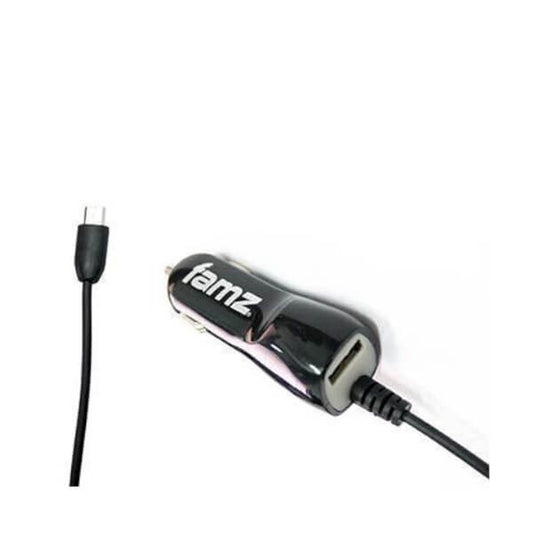Autolaturi micro USB, musta, micro-USB-kaapeli autoon mobiililaitteille