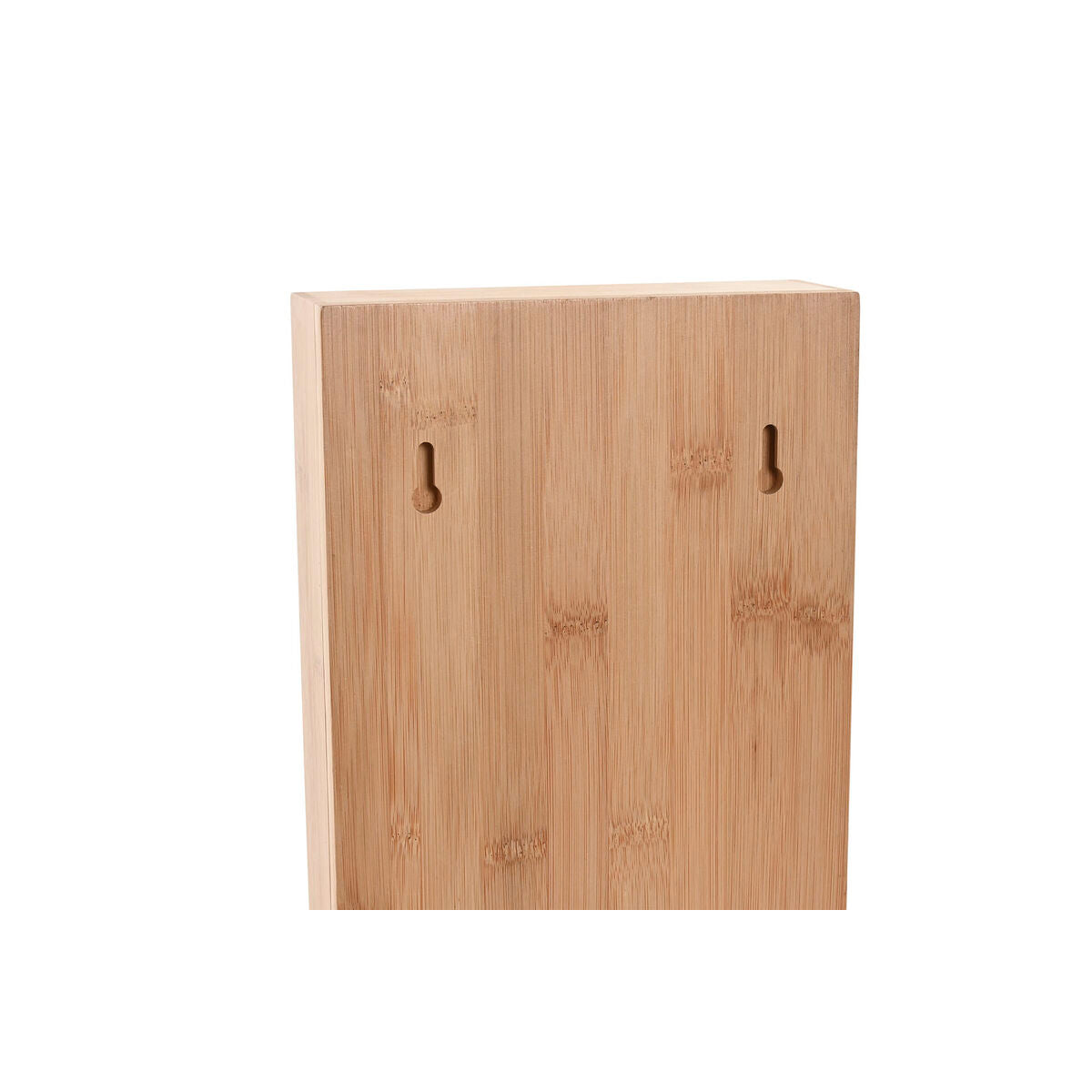 Avainkaappi bambu luonnollinen 19 x 6 x 27 cm, kompakti eteiseen & kotiin