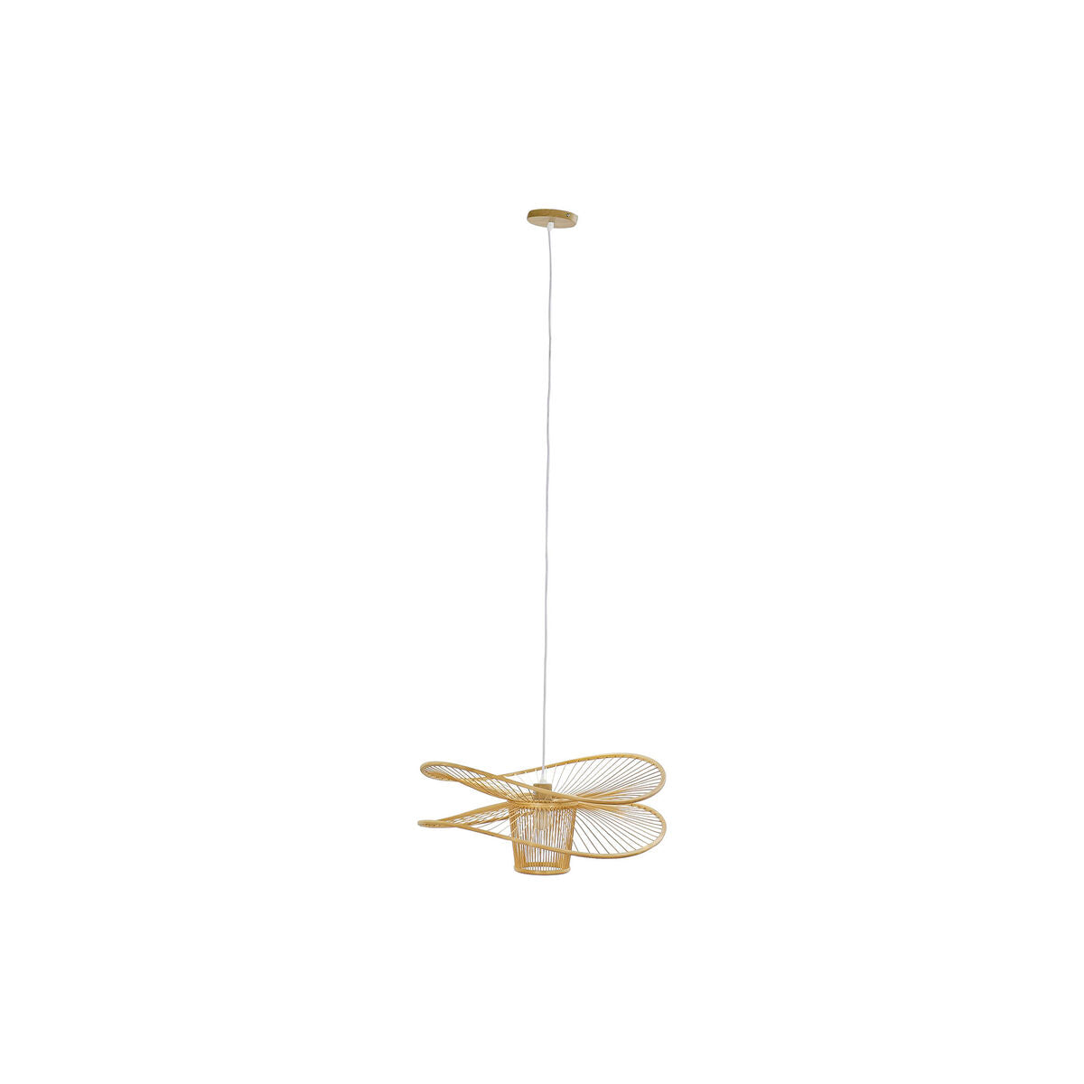 Bambu valaisin E27 50 W, riippuvalaisin ruskea luonnonväri, 60 x 60 x 28 cm