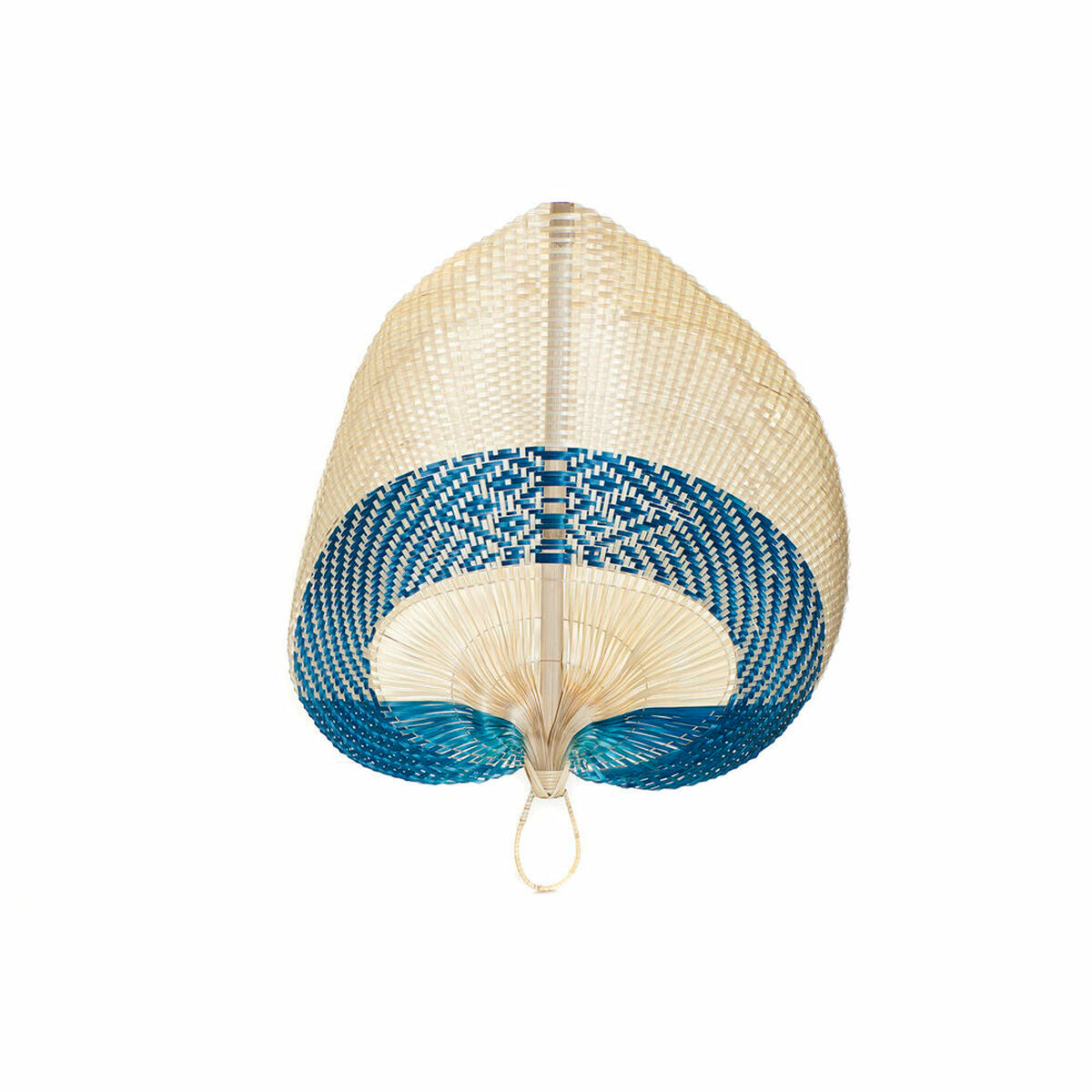 Bambu seinäkoriste 70 x 5 x 75 cm, käsinpunottu moniväri & seinään ripustettava