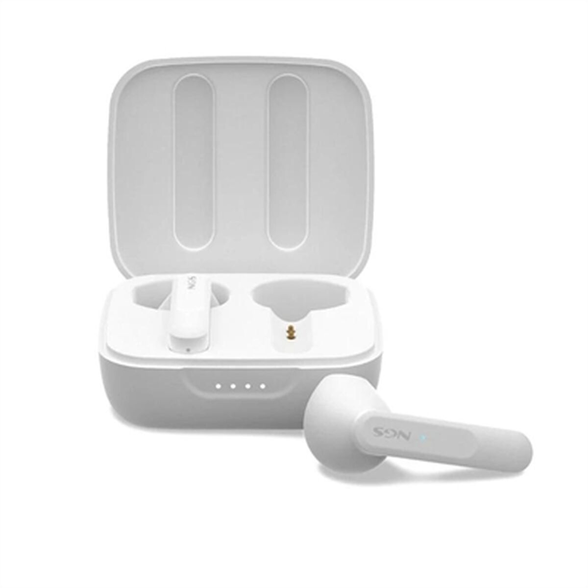 Bluetooth 5.3 langattomat kuulokkeet mikrofonilla, 28 h akunkesto, vaaleansininen