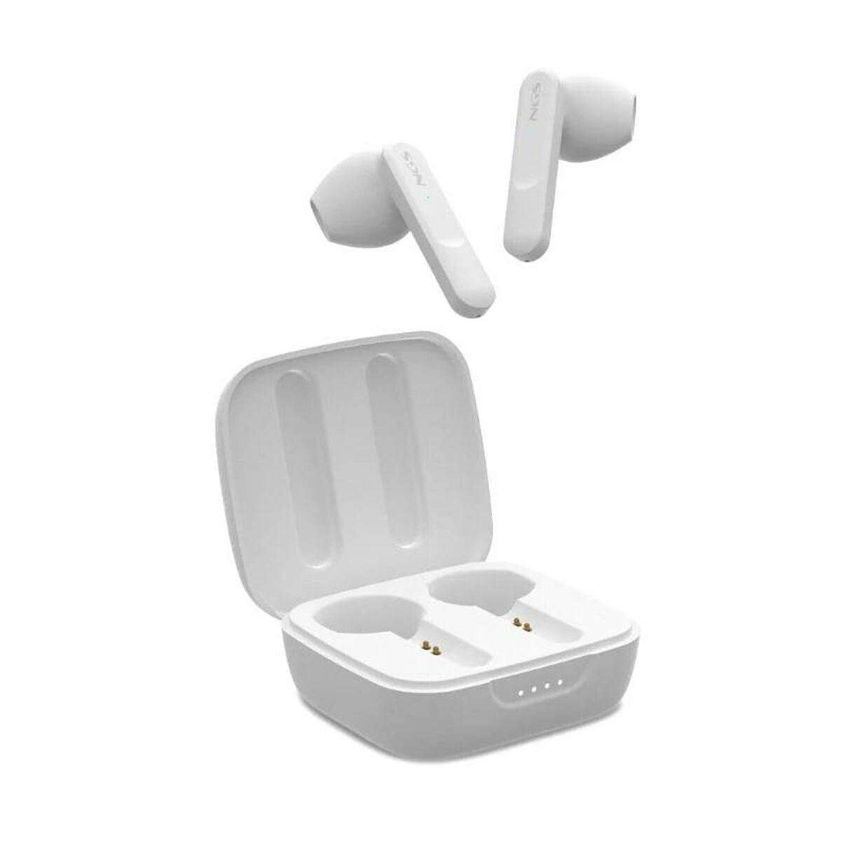Bluetooth 5.3 langattomat kuulokkeet mikrofonilla, 28 h akunkesto, vaaleansininen