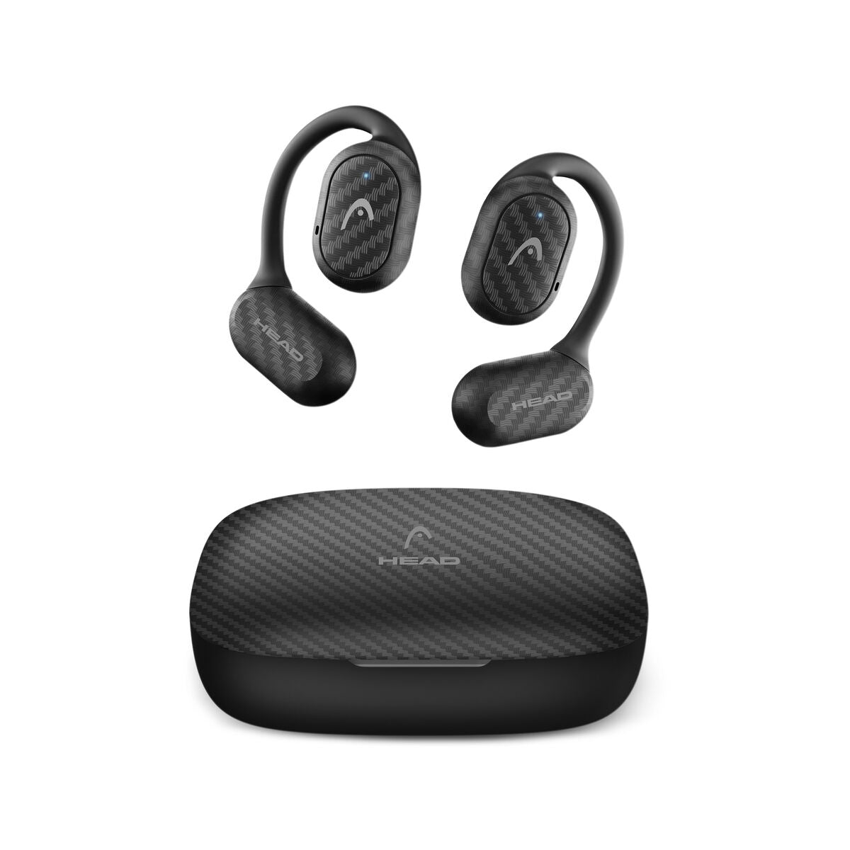 Bluetooth-kuulokkeet in-ear 5.3, IPX4, koukku korvalle, mikrofoni, musta