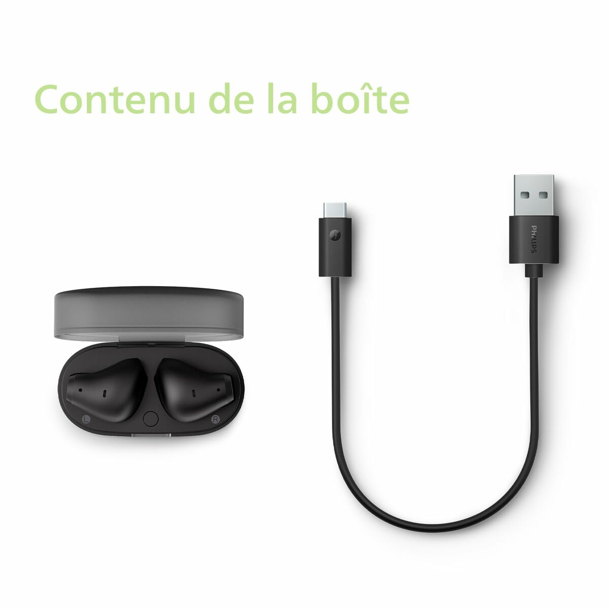 Bluetooth-kuulokkeet langattomat in-ear, IPX4, 28 h toisto, USB-C kotelolla